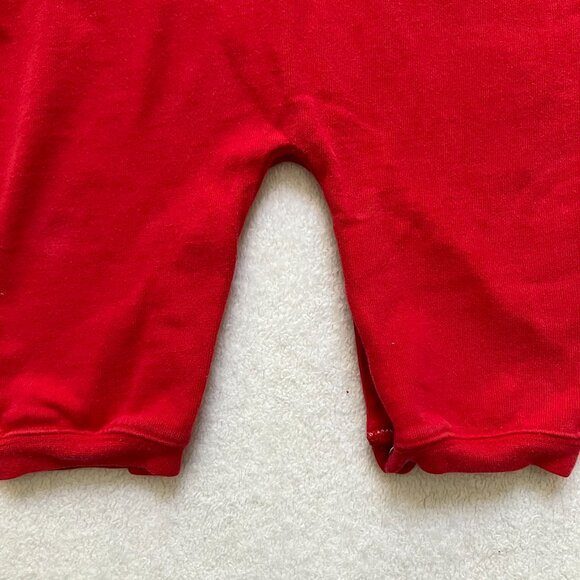 Carter’s Classic Red Baby Romper 6-9M | Sleeveless Bear & Truck Embroidery VGUC - Picture 14 of 15